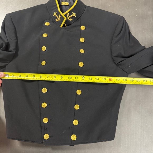 Vintage US Naval Academy Jacket Uniform Flying Cross Navy Jacket Preppy Academia - Picture 14 of 16